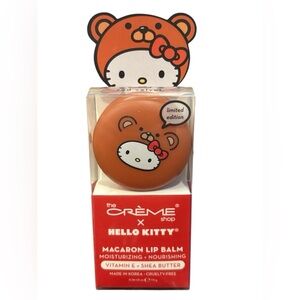 NWT The Creme Shop Hello Kitty Macaron Lip Balm - Red Velvet 7.5g Limited Ed.